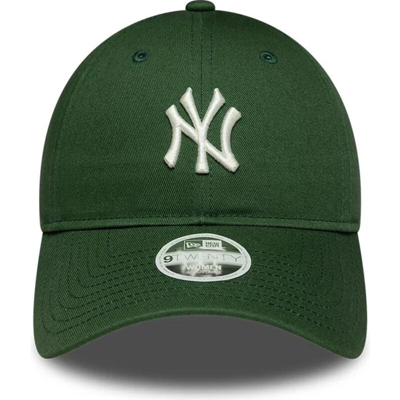 cappello-curvo-verde-cinghia-regolabile-9twenty-league-essential-midi-dei-new-york-yankees-mlb-di-new-era