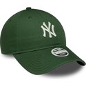 cappello-curvo-verde-cinghia-regolabile-9twenty-league-essential-midi-dei-new-york-yankees-mlb-di-new-era
