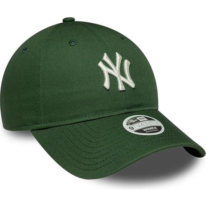 cappello-curvo-verde-cinghia-regolabile-9twenty-league-essential-midi-dei-new-york-yankees-mlb-di-new-era