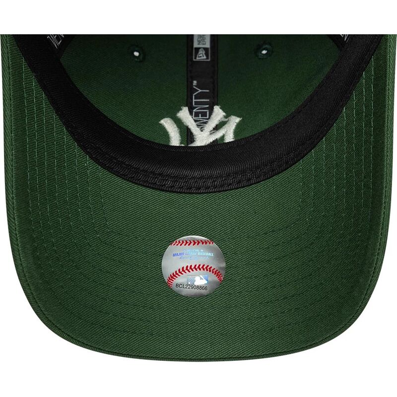 cappello-curvo-verde-cinghia-regolabile-9twenty-league-essential-midi-dei-new-york-yankees-mlb-di-new-era