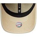 cappello-curvo-beige-cinghia-regolabile-9twenty-denim-dei-new-york-yankees-mlb-di-new-era