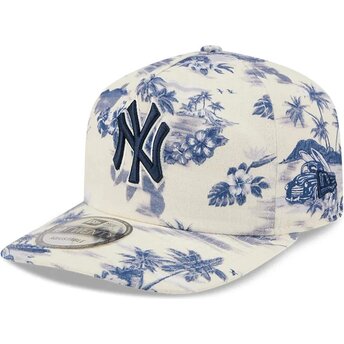 Cappello curvo blu marino snapback 19TWENTY Tropics dei New York Yankees MLB di New Era