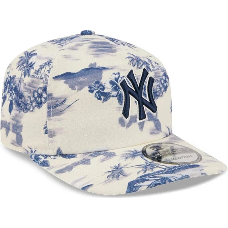casquette-courbee-bleue-marine-et-blanche-snapback-19twenty-tropics-new-york-yankees-mlb-new-era
