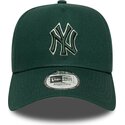 casquette-courbee-verte-snapback-avec-logo-vert-e-frame-team-outline-new-york-yankees-mlb-new-era