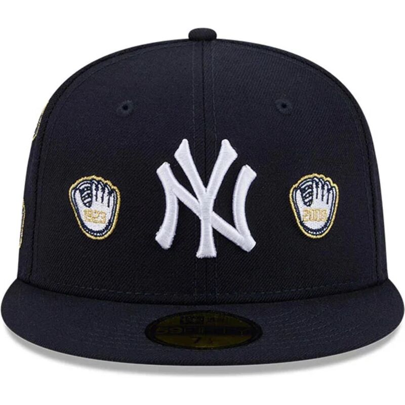 cappello-piatto-blu-marino-aderente-59fifty-spike-lee-gloves-dei-new-york-yankees-mlb-di-new-era