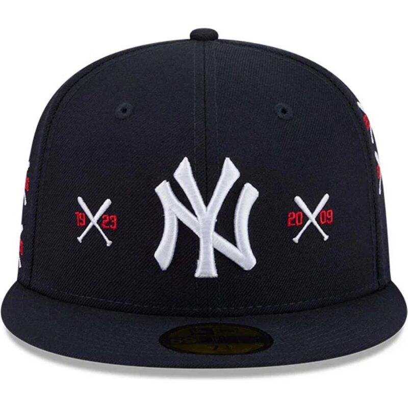 casquette-plate-bleue-marine-ajustee-59fifty-spike-lee-crossed-bats-new-york-yankees-mlb-new-era