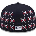 casquette-plate-bleue-marine-ajustee-59fifty-spike-lee-crossed-bats-new-york-yankees-mlb-new-era