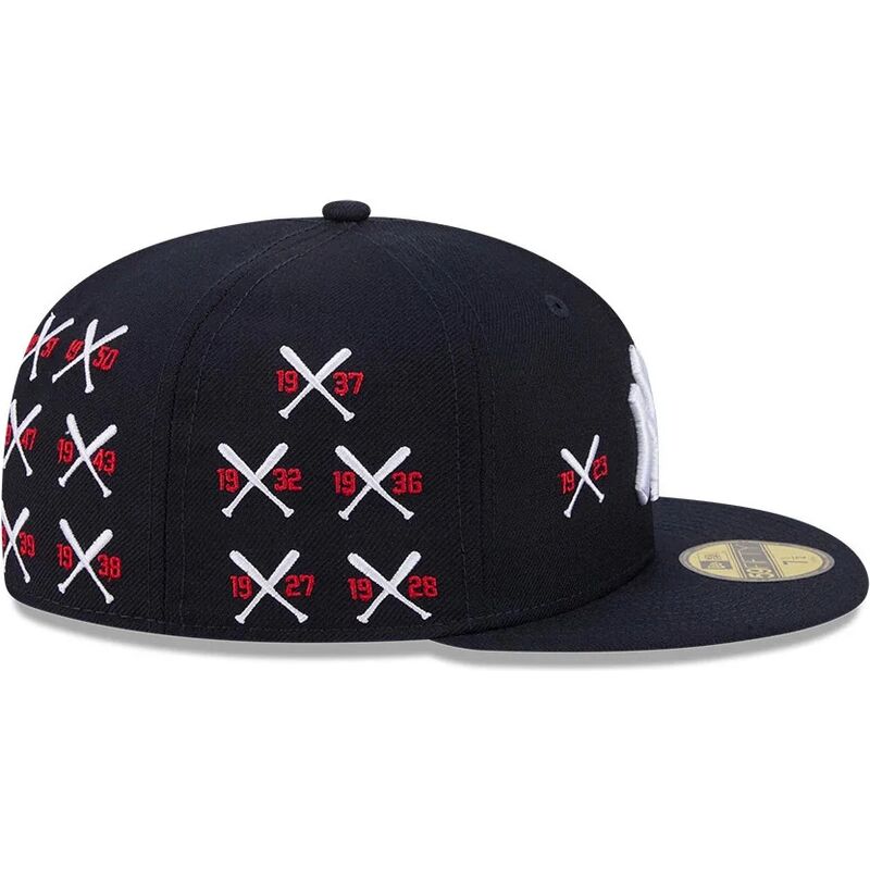 casquette-plate-bleue-marine-ajustee-59fifty-spike-lee-crossed-bats-new-york-yankees-mlb-new-era