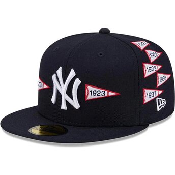 Cappello piatto blu marino aderente 59FIFTY Spike Lee Flags dei New York Yankees MLB di New Era