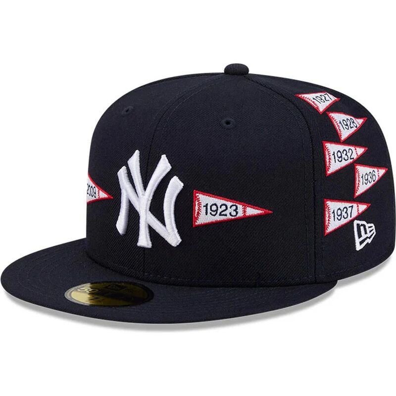 cappello-piatto-blu-marino-aderente-59fifty-spike-lee-flags-dei-new-york-yankees-mlb-di-new-era