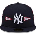 cappello-piatto-blu-marino-aderente-59fifty-spike-lee-flags-dei-new-york-yankees-mlb-di-new-era