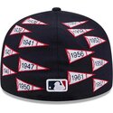 cappello-piatto-blu-marino-aderente-59fifty-spike-lee-flags-dei-new-york-yankees-mlb-di-new-era
