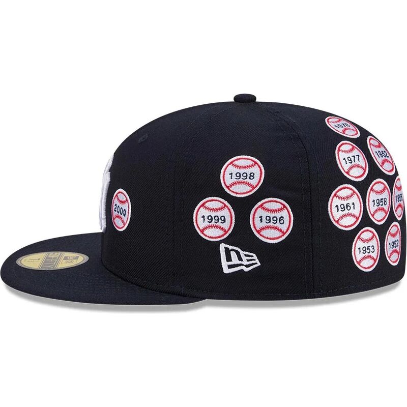 cappello-piatto-blu-marino-aderente-59fifty-spike-lee-patches-dei-new-york-yankees-mlb-di-new-era