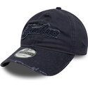 cappello-curvo-blu-marino-cinghia-regolabile-9twenty-distress-wordmark-dei-new-york-yankees-mlb-di-new-era