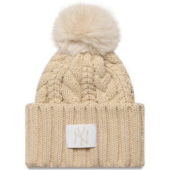 Cappello pompon beige per bambino Cable dei New York Yankees MLB di New Era