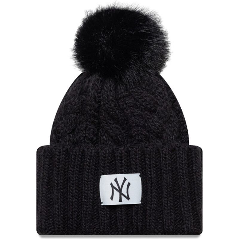 cappello-pompon-nero-per-bambino-cable-dei-new-york-yankees-mlb-di-new-era