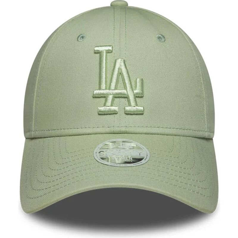 cappello-curvo-verde-cinghia-regolabile-9forty-league-essential-dei-los-angeles-dodgers-mlb-di-new-era
