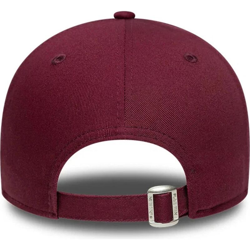 cappello-curvo-rosso-cinghia-regolabile-9forty-team-outline-dei-los-angeles-dodgers-mlb-di-new-era