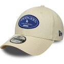 cappello-curvo-crema-cinghia-regolabile-9forty-patch-dei-los-angeles-dodgers-mlb-di-new-era
