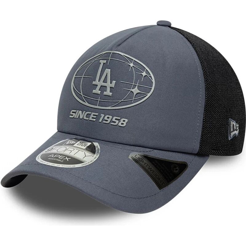mutzen-gebogen-grau-snapback-9forty-apex-graphic-der-los-angeles-dodgers-mlb-von-new-era