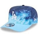 casquette-courbee-bleue-snapback-9fifty-a-frame-deep-water-los-angeles-dodgers-mlb-new-era