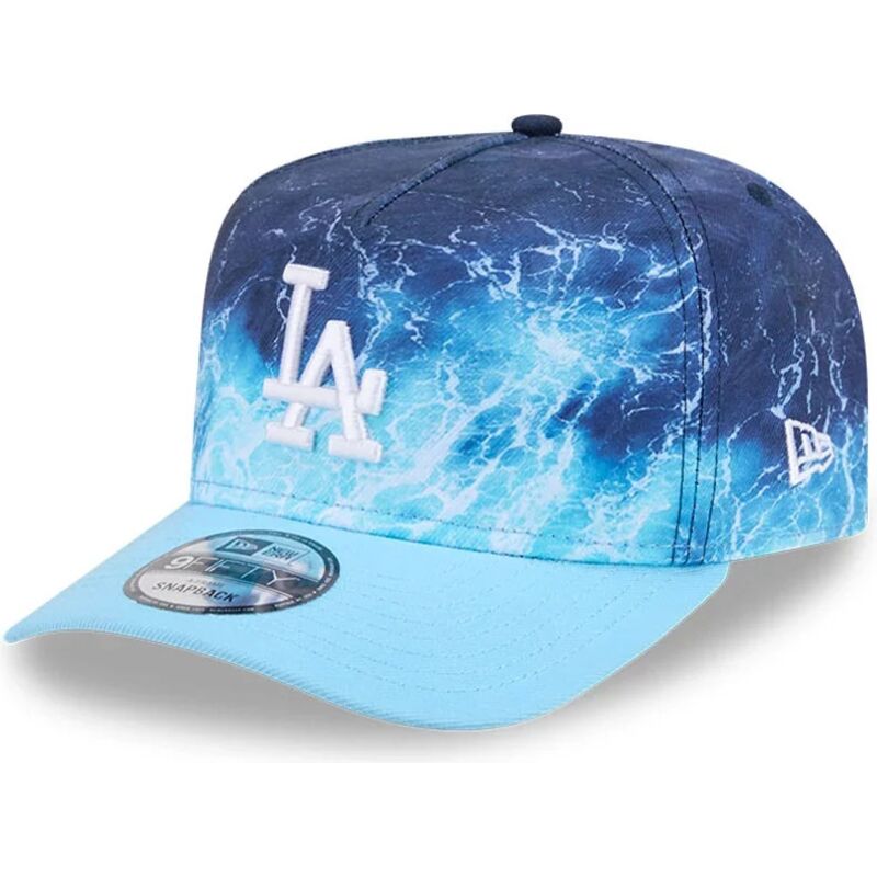mutzen-gebogen-blau-snapback-9fifty-a-frame-deep-water-der-los-angeles-dodgers-mlb-von-new-era