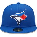 cappello-piatto-blu-aderente-59fifty-ac-perf-dei-toronto-blue-jays-mlb-di-new-era