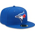 casquette-plate-bleue-ajustee-59fifty-ac-perf-toronto-blue-jays-mlb-new-era