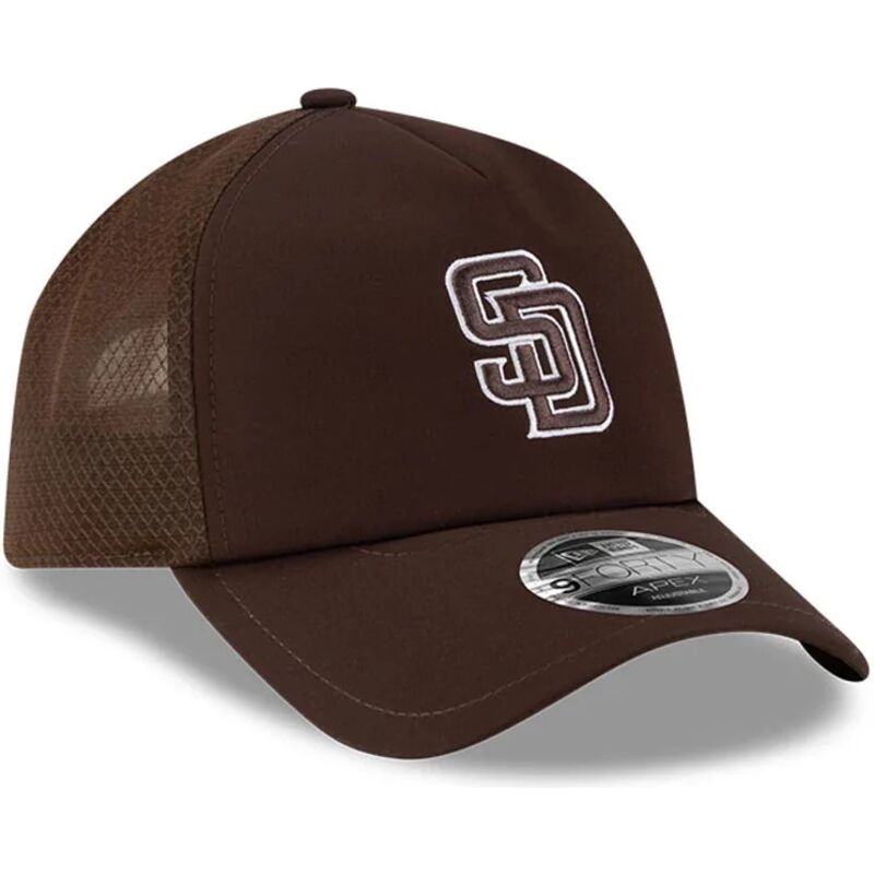 casquette-trucker-marron-9forty-apex-batting-practice-san-diego-padres-mlb-new-era