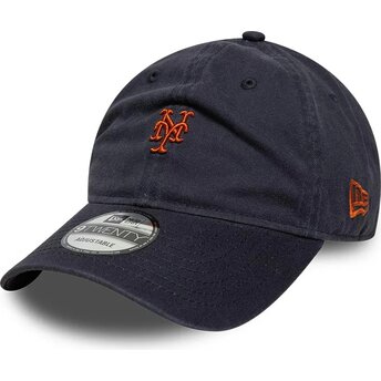 Cappello curvo blu marino cinghia regolabile 9TWENTY Mini dei New York Mets MLB di New Era