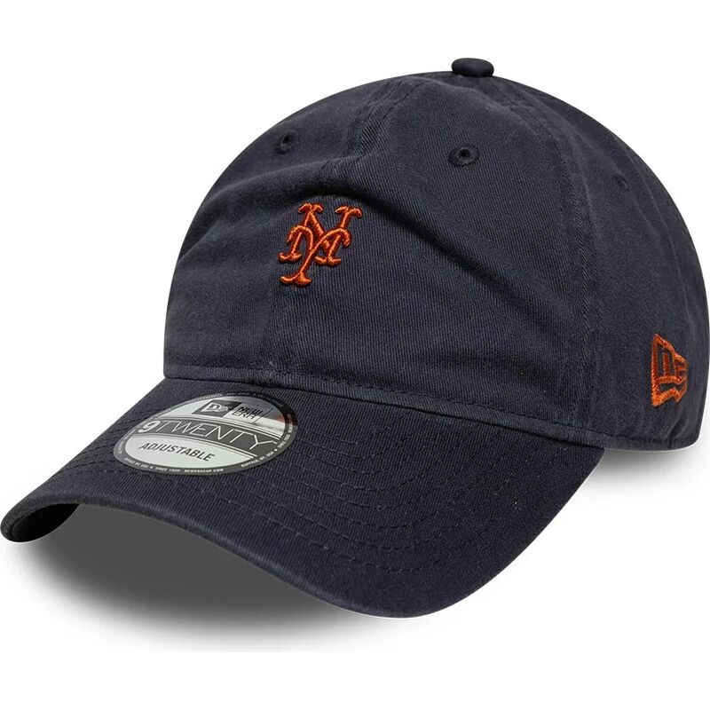 casquette-courbee-bleue-marine-ajustable-avec-logo-marron-9twenty-mini-logo-new-york-mets-mlb-new-era casquette-courbee-bleue-marine-ajustable-avec-logo-marron-9twenty-mini-logo-new-york-mets-mlb-new-era