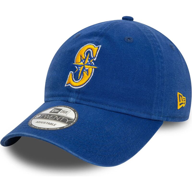 cappello-curvo-blu-cinghia-regolabile-9twenty-core-classic-dei-seattle-mariners-mlb-di-new-era cappello-curvo-blu-cinghia-regolabile-9twenty-core-classic-dei-seattle-mariners-mlb-di-new-era