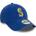 mutzen-gebogen-blau-verstellbares-band-9twenty-core-classic-der-seattle-mariners-mlb-von-new-era