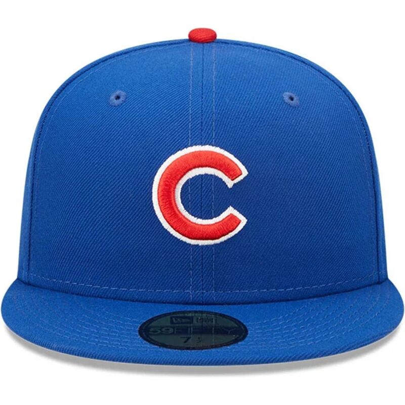 cappello-piatto-blu-aderente-59fifty-ac-perf-dei-chicago-cubs-mlb-di-new-era