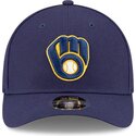 casquette-courbee-bleue-marine-snapback-9forty-m-crown-player-replica-milwaukee-brewers-mlb-new-era