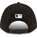 casquette-courbee-noire-snapback-9forty-m-crown-player-replica-miami-marlins-mlb-new-era