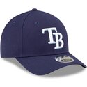 casquette-courbee-bleue-marine-snapback-9forty-m-crown-player-replica-tampa-bay-rays-mlb-new-era