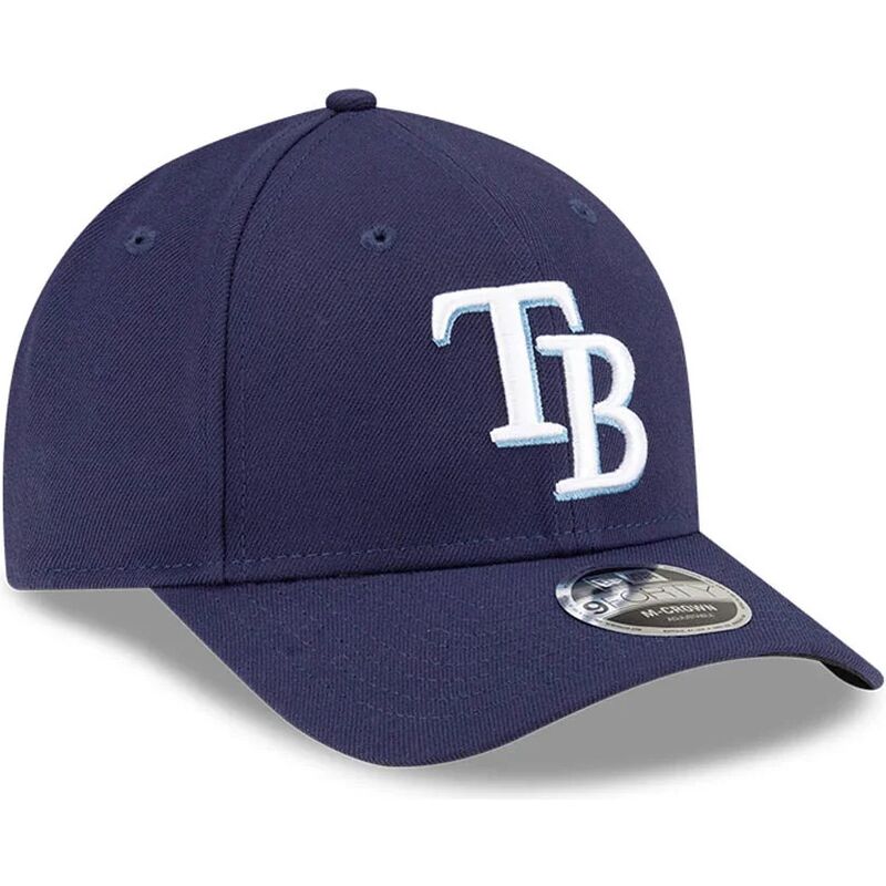 casquette-courbee-bleue-marine-snapback-9forty-m-crown-player-replica-tampa-bay-rays-mlb-new-era