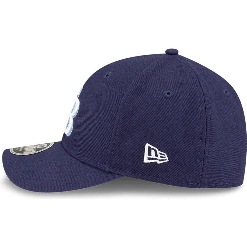 cappello-curvo-blu-marino-snapback-9forty-m-crown-player-replica-dei-tampa-bay-rays-mlb-di-new-era