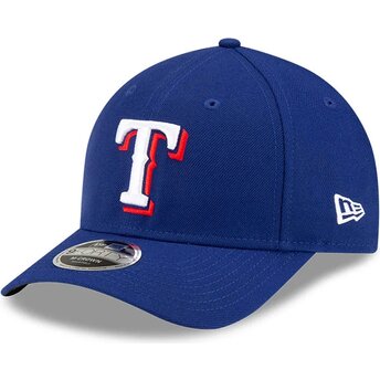Cappello curvo blu snapback 9FORTY M-Crown Player Replica dei Texas Rangers MLB di New Era
