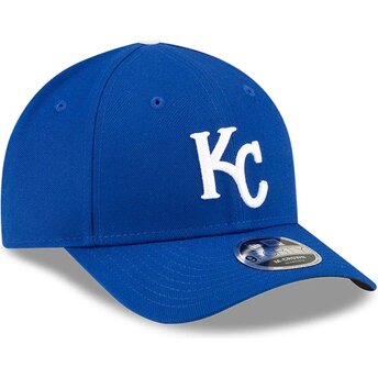 Mützen gebogen blau snapback 9FORTY M-Crown Player Replica der Kansas City Royals MLB von New Era
