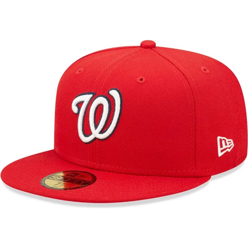 cappello-piatto-rosso-aderente-59fifty-ac-perf-dei-washington-nationals-mlb-di-new-era
