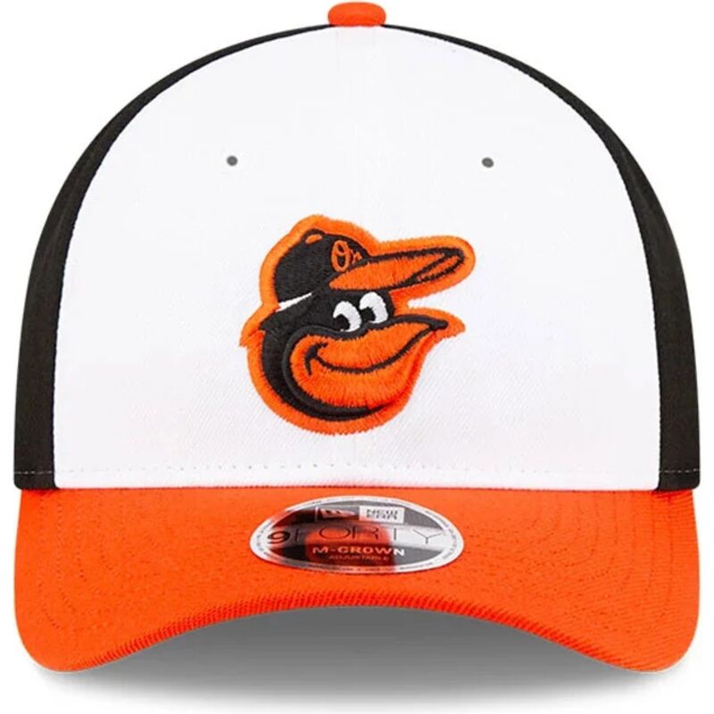 mutzen-gebogen-orange-snapback-9forty-m-crown-player-replica-der-baltimore-orioles-mlb-von-new-era