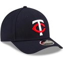 casquette-courbee-bleue-marine-snapback-9forty-m-crown-player-replica-minnesota-twins-mlb-new-era