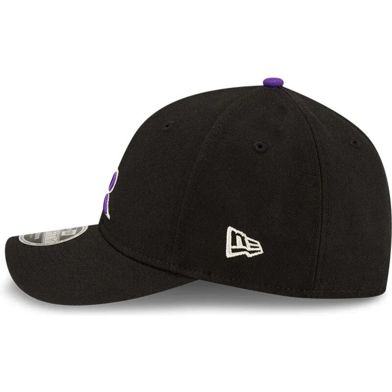 cappello-curvo-nero-snapback-9forty-m-crown-player-replica-dei-colorado-rockies-mlb-di-new-era