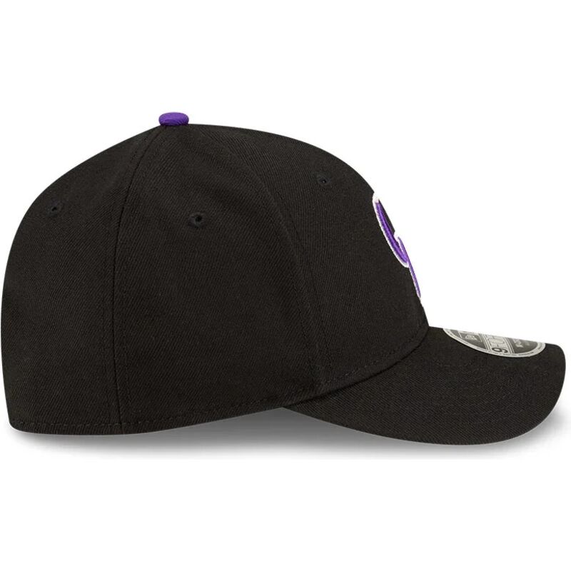 cappello-curvo-nero-snapback-9forty-m-crown-player-replica-dei-colorado-rockies-mlb-di-new-era