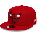cappello-piatto-rosso-snapback-9fifty-dei-chicago-bulls-nba-di-new-era