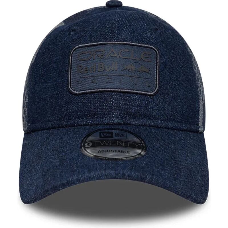 cappello-curvo-blu-marino-cinghia-regolabile-9twenty-patterned-denim-dei-red-bull-racing-formula-1-di-new-era