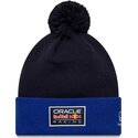 cappello-pompon-blu-marino-essentials-bobble-dei-red-bull-racing-formula-1-di-new-era