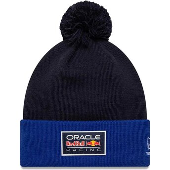 Cappello pompon blu marino Essentials Bobble dei Red Bull Racing Formula 1 di New Era
